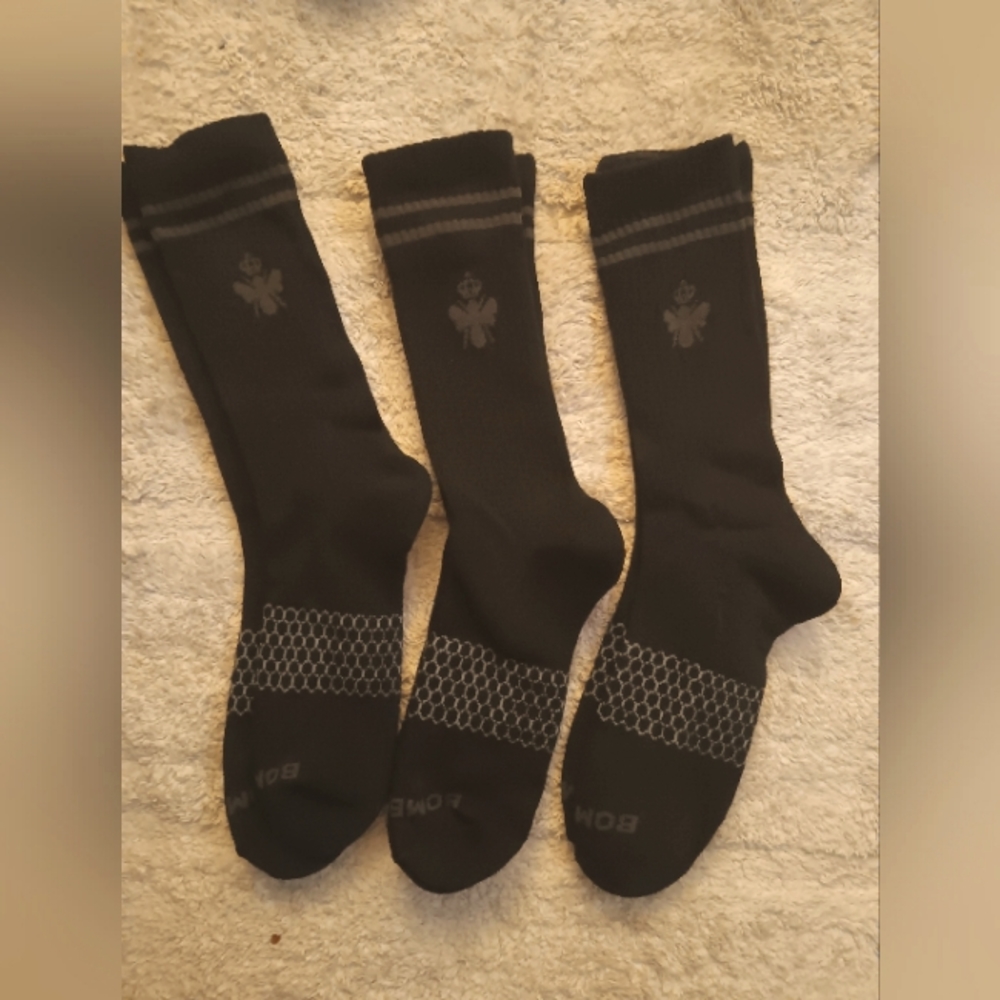 Men's 3ct BOMBAS socks black